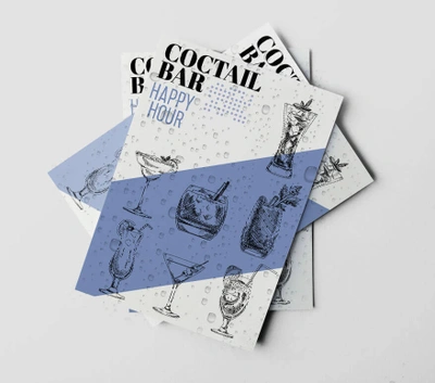 A5 Waterproof Menu