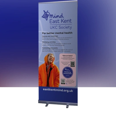 Eco-friendly Roller Banner for Mind Charity