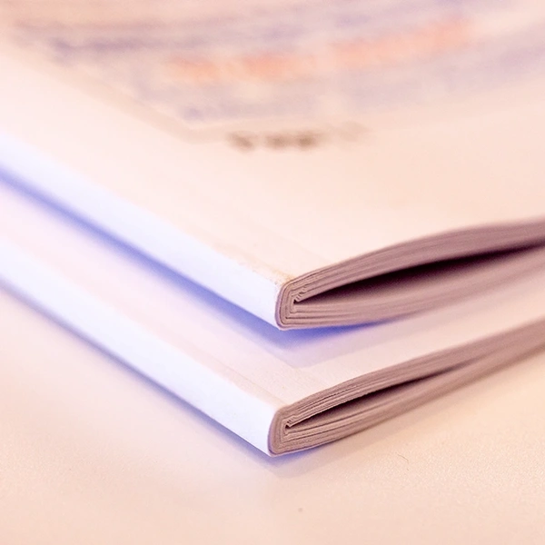 Square fold spines at no extra charge